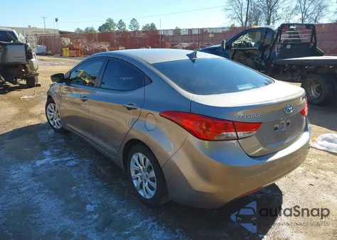 2012 Hyundai Elantra Gls z USA, uszkodzony, nr VIN 5NPDH4AE3CH091803